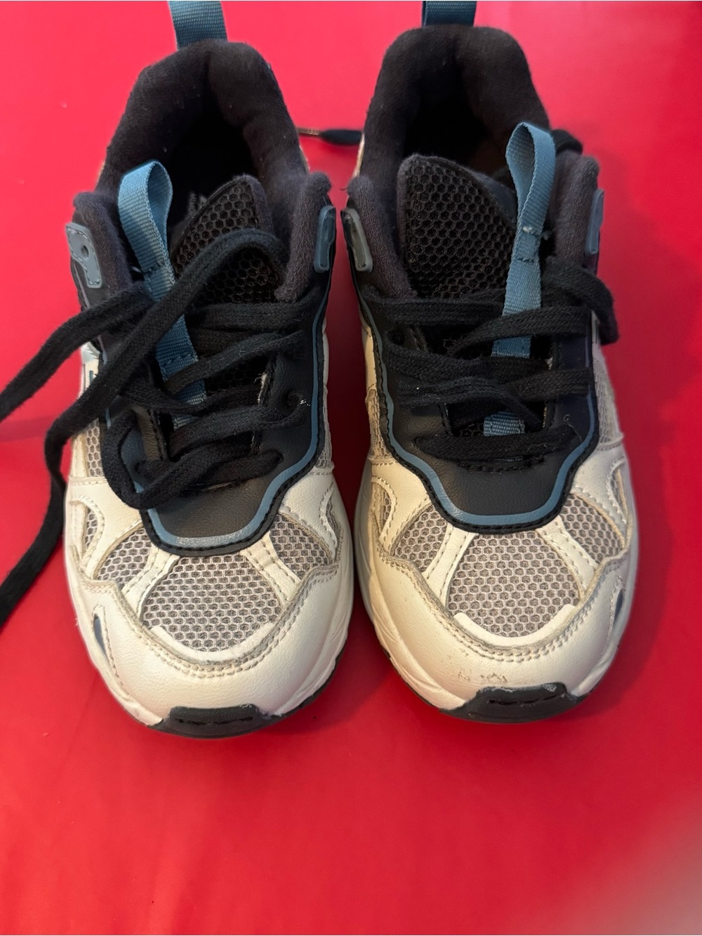 Zara Kids Sneakers in Cream, Black and Blue size 32